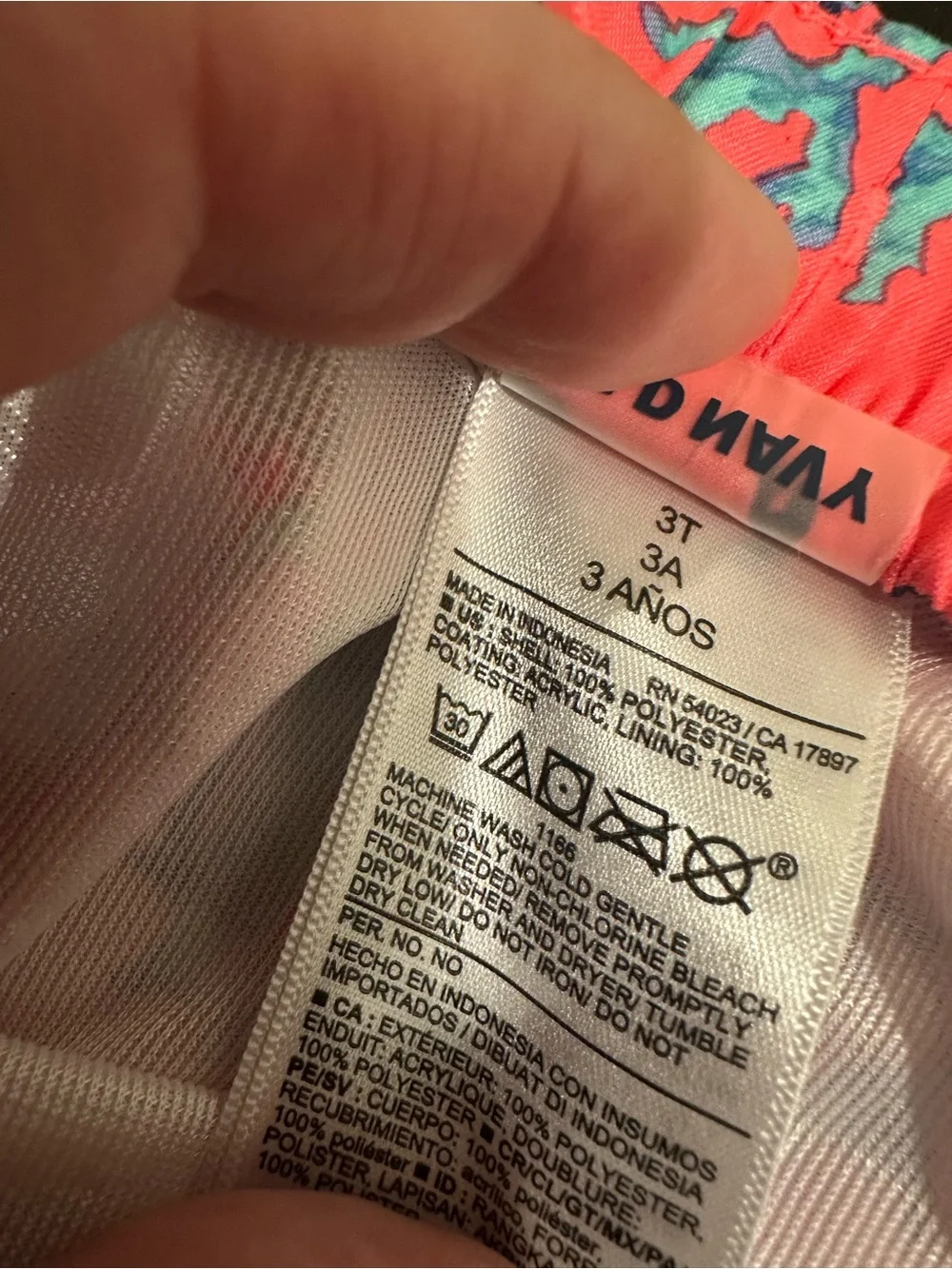 Old Navy Coral Reef Swim Trunks - Coral & Blue